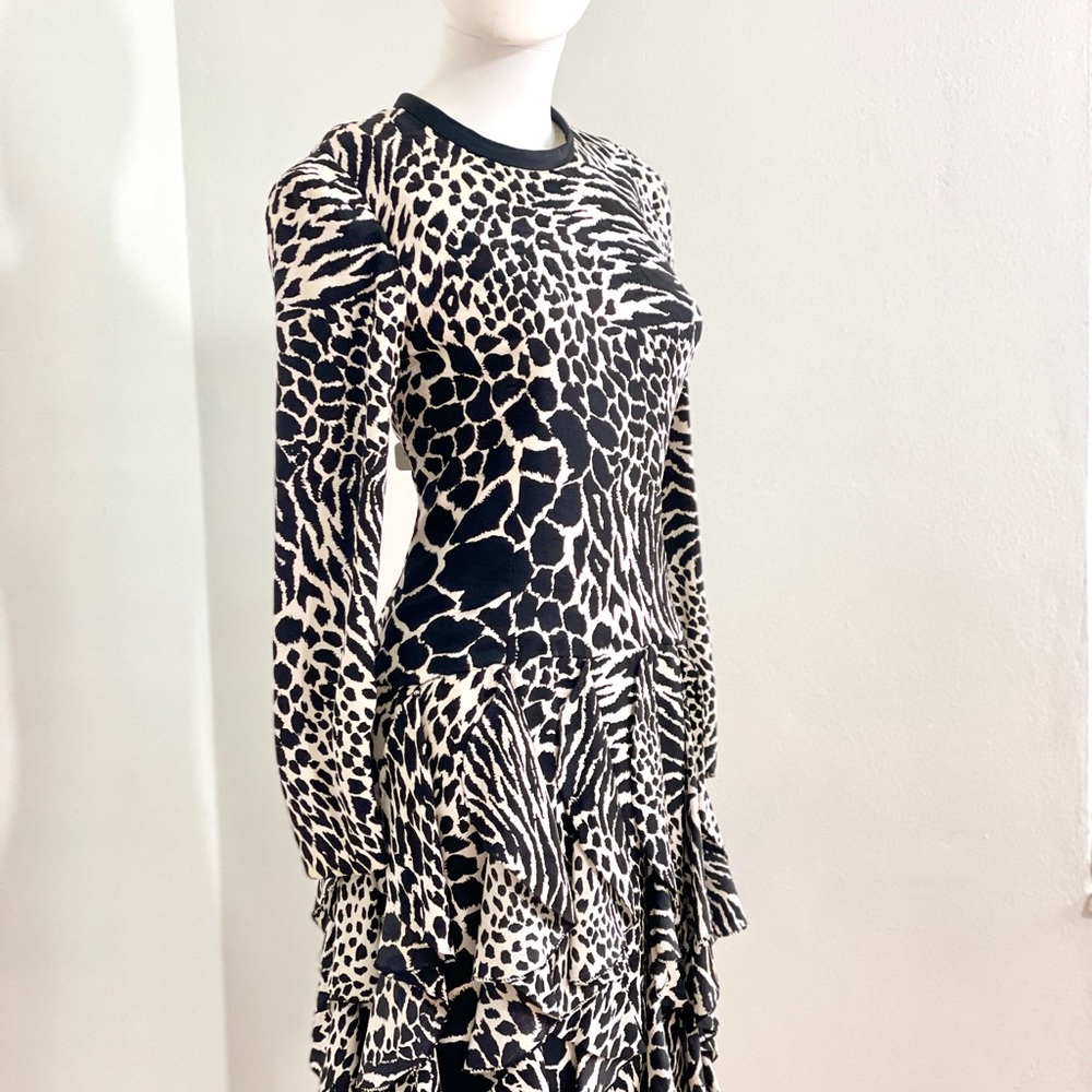 Vintage Carolina Herrera Animal Print Dress
